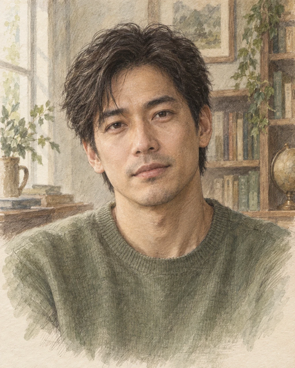 架空の成人を描いた生成肖像・今回のイラスト記録