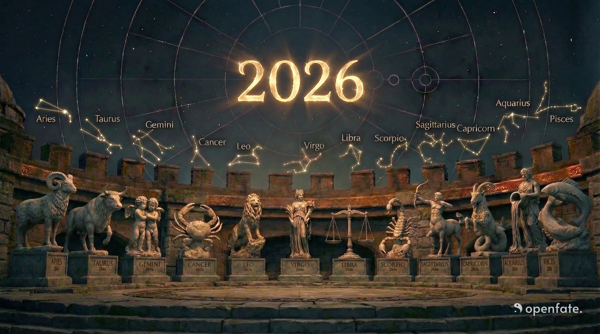 2026年12星座运势排行榜:射手巨蟹登顶,火马年谁将逆风翻盘？
