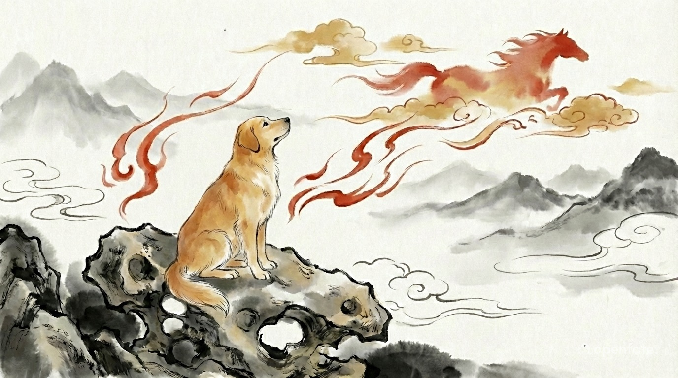 2026 属狗运势详解:三合太岁,华盖灵感