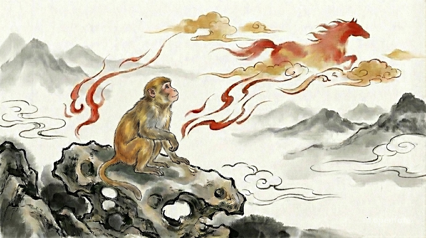 2026 属猴运势详解:火炼真金,驿马奔腾
