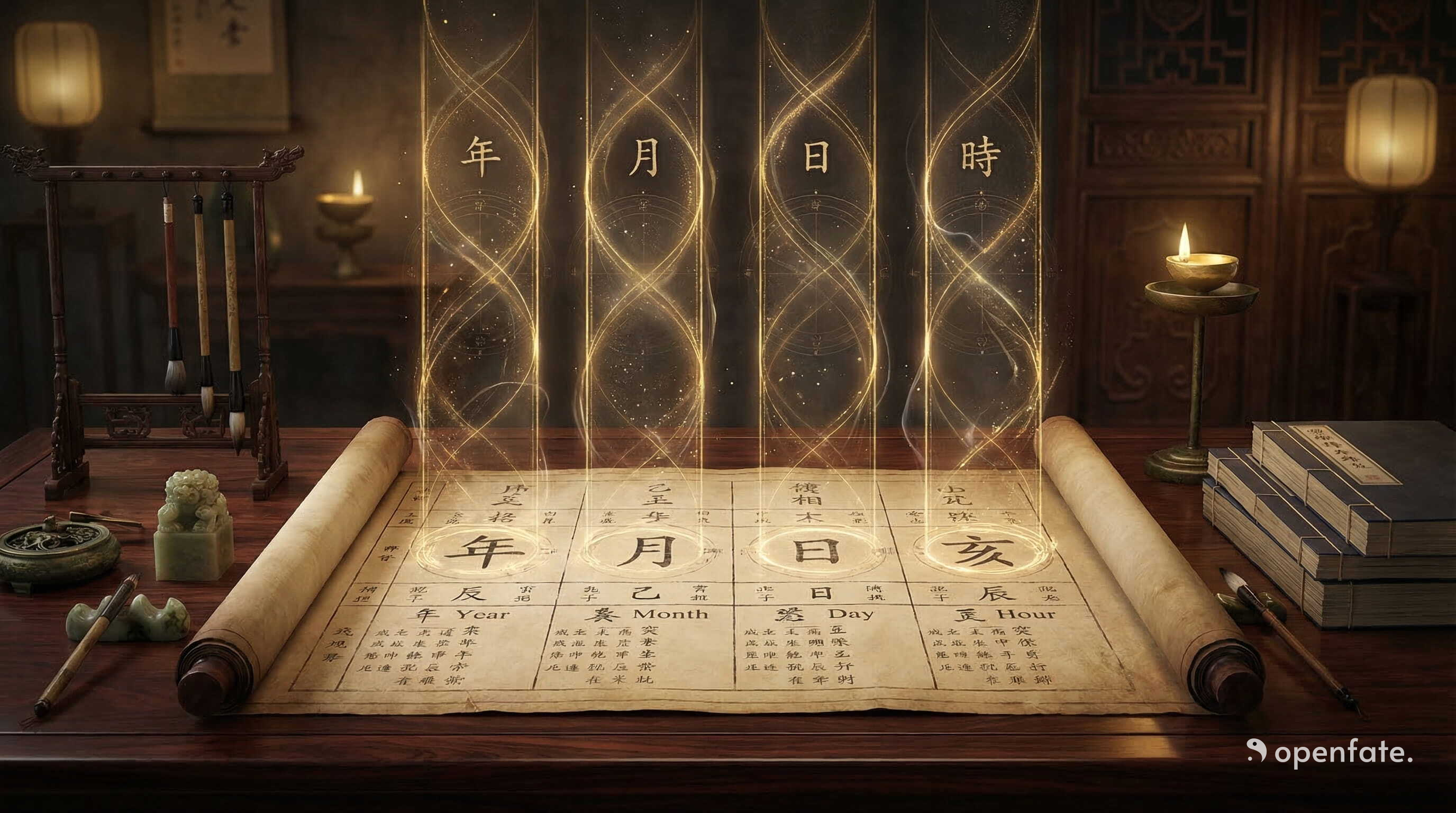 四柱八字是什么意思？年柱月柱日柱时柱分别看什么