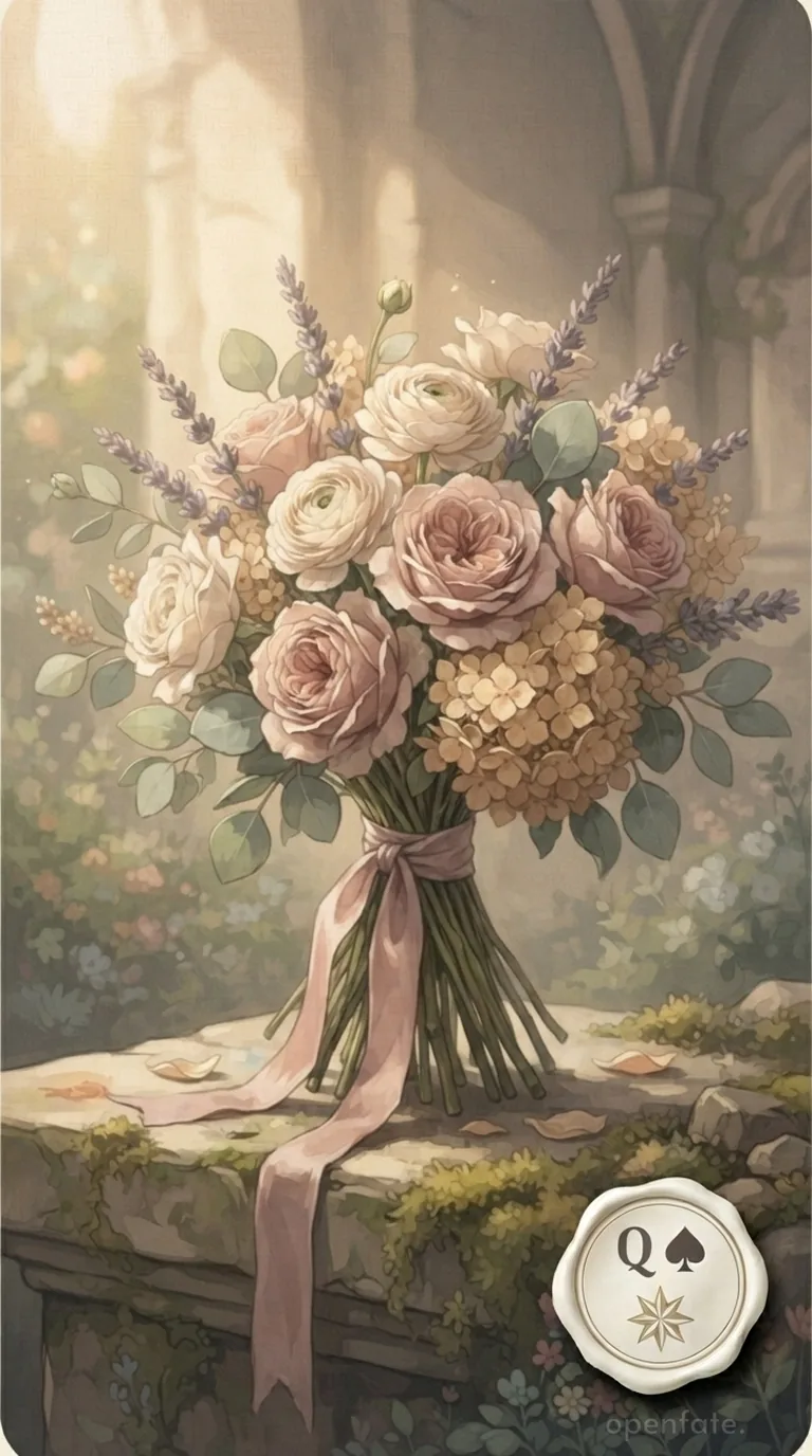 AstralNex 雷诺曼第 9 张「花束」牌面插图