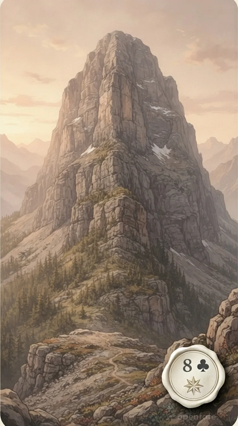 AstralNex 雷诺曼第 21 张「高山」牌面插图