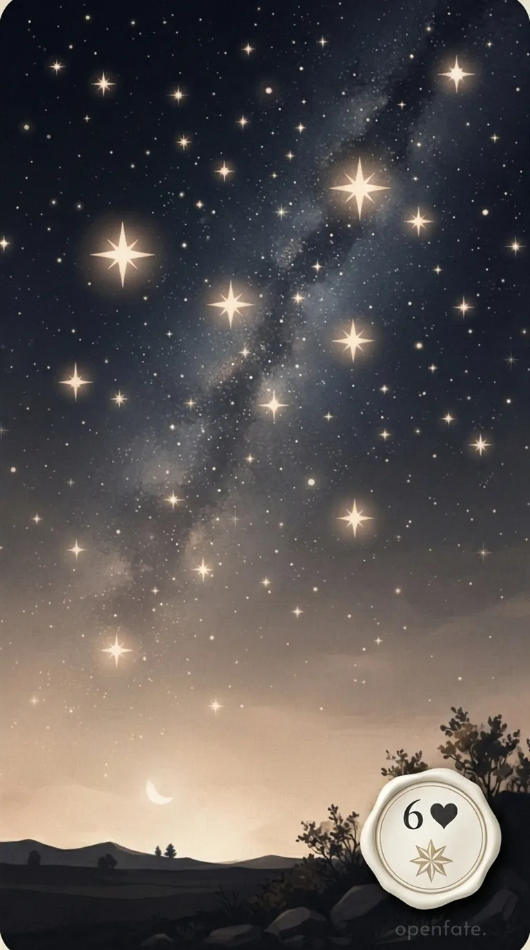 AstralNex illustration of Lenormand card 16, Stars
